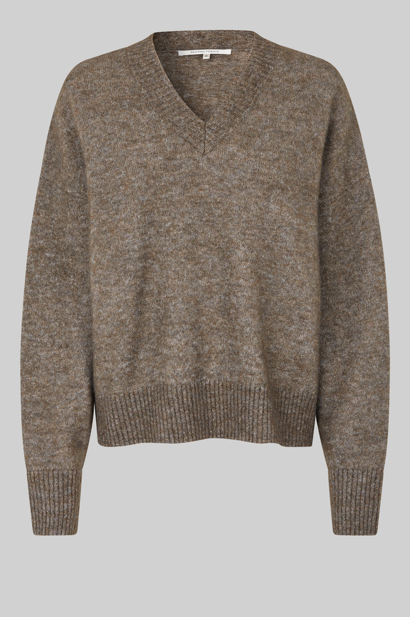 Brook Knit Loose V-Neck