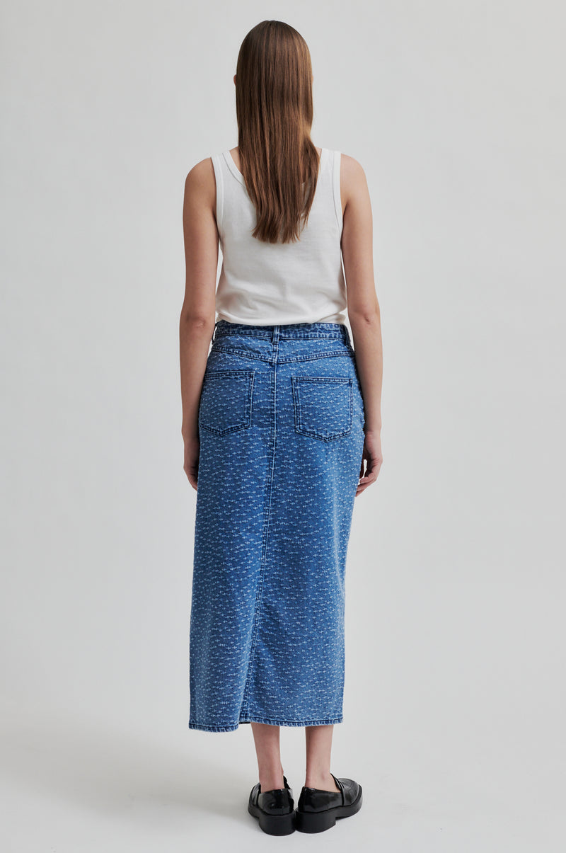 Angola Denim Skirt