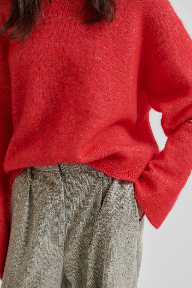 Brook Knit Drop Shoulder O-Neck