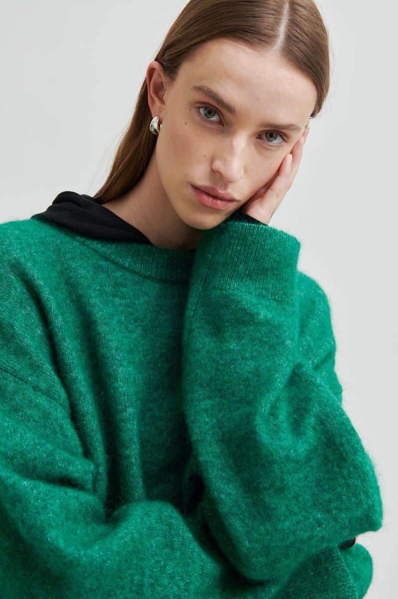 Brook Knit Drop Shoulder O-Neck