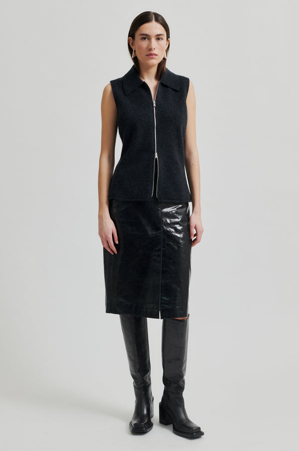 Queens Leather Skirt