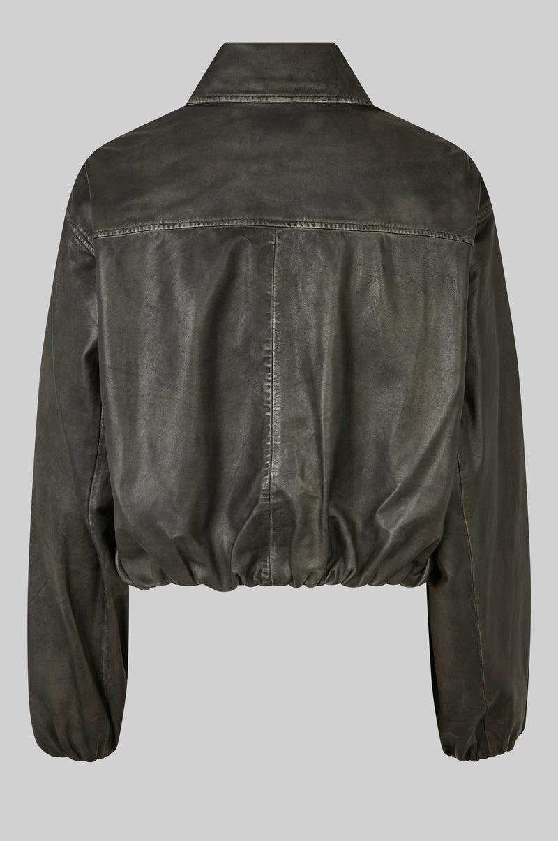 Lato Leather Bomber Jacket