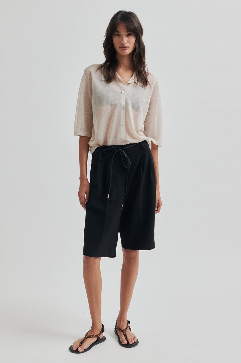 Tinke Knit Polo Cardigan