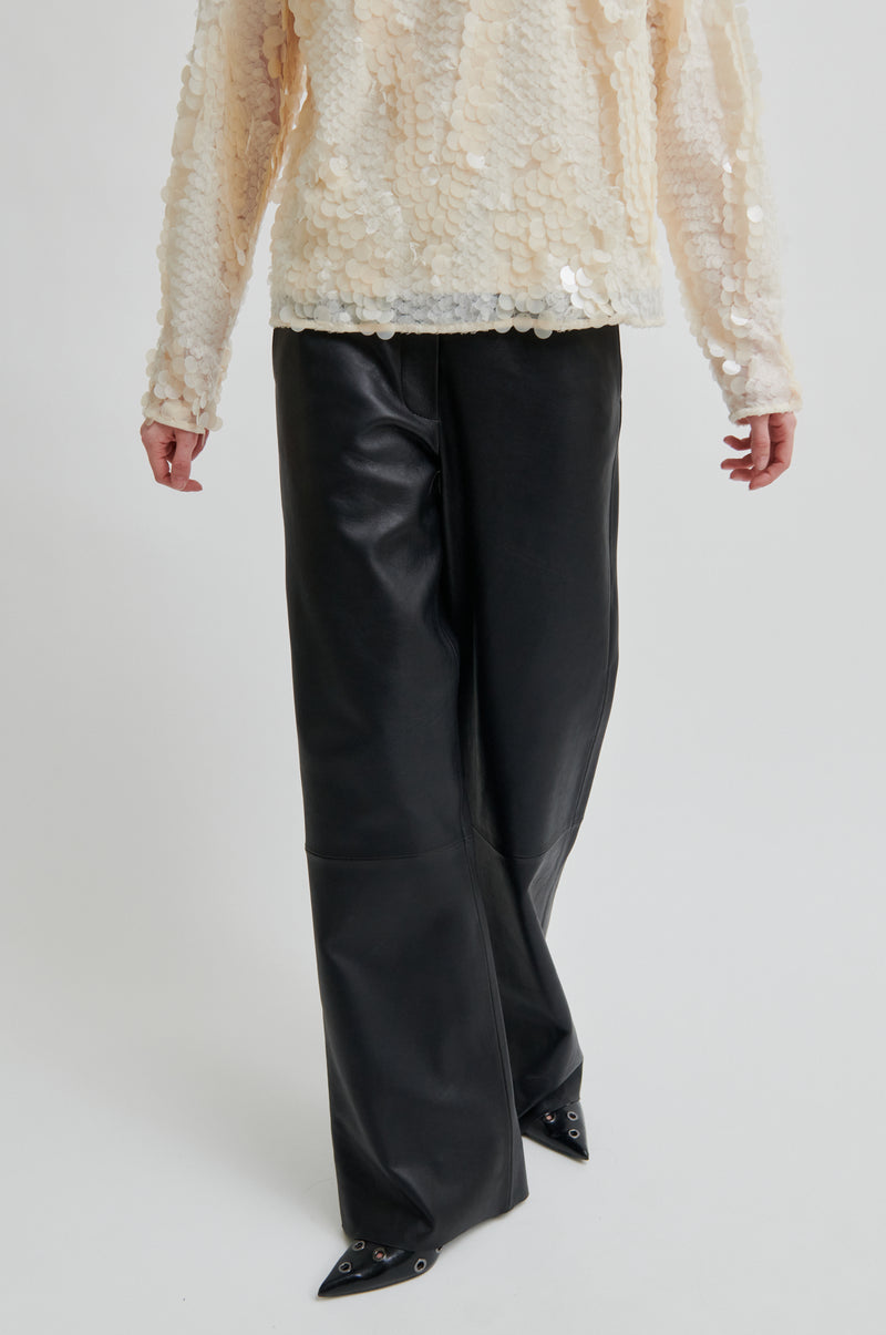 Aluna Bonded Leather Trousers