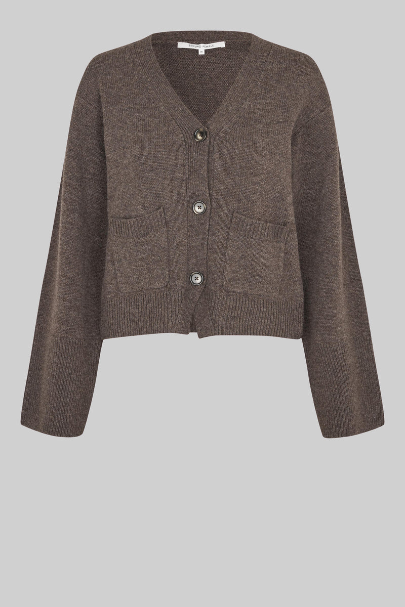 Alpha Knit Fitted Cardigan