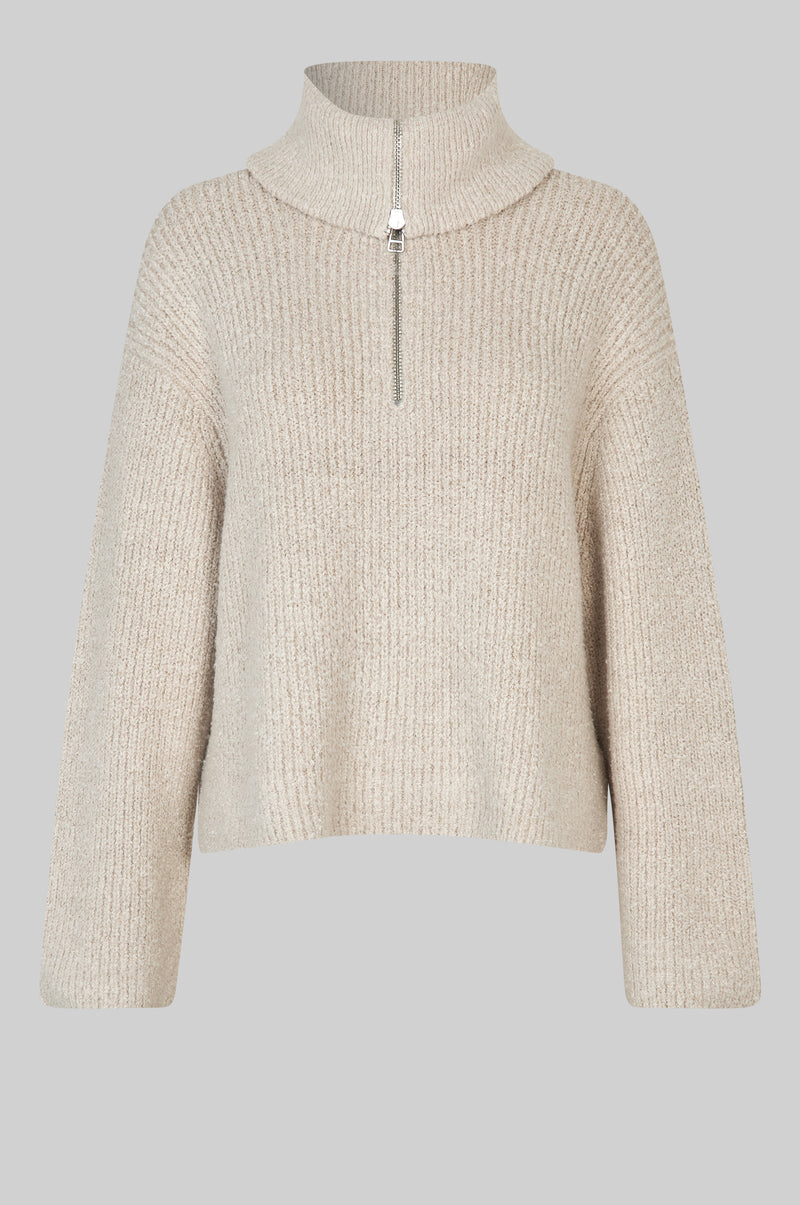 Gerda Knit Zip Collar