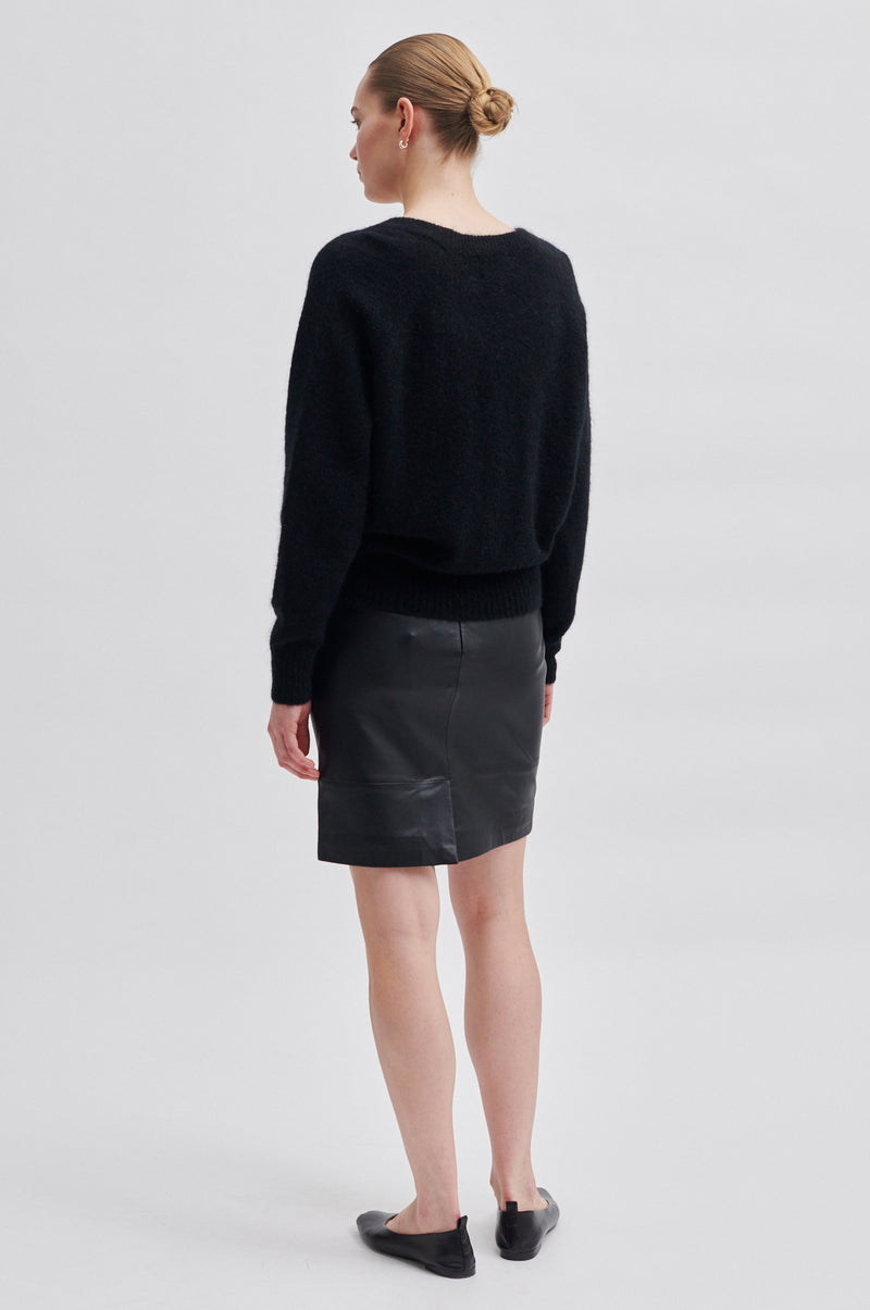 Francie Mini Leather Skirt