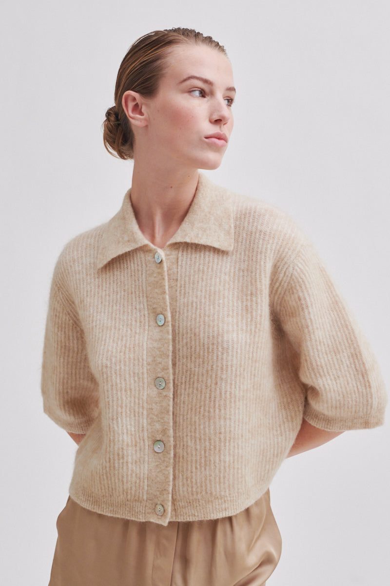 Andrea Knit Collar Cardigan