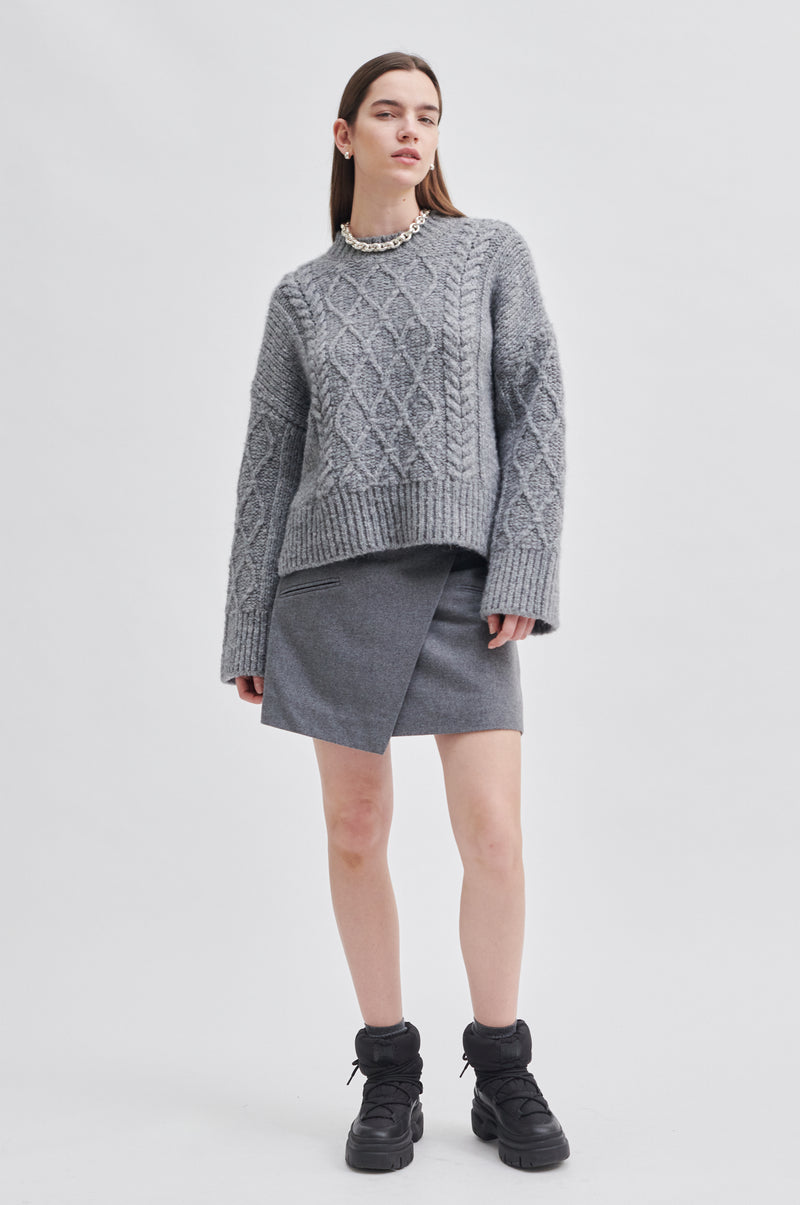 Dia Knit O-Neck